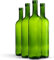 WYSKONT Glasflasche 750ml Bordeaux 24 Stück - Grün Weinflasche ohne Korken - Wasserflasche - Ölflasche - Leere Likörflaschen - Glasflaschen zum befüllen - Water Bottle - Wein Geschenk - Wein Zubehör