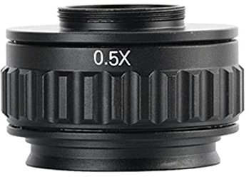 0.35X/0.5X C-Mount Adapter Lens Microscope Adapter Trinocular Stereo Microscope for Digital Camera 38mm 25mm Aluminum