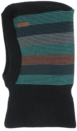 maximo Stripes Schlupfmütze Sturmhaube Mützenschal Kindermütze Kinder - Made in Germany Winter Herbst-Winter - 49 cm blau