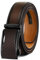 KEMISANT Cinturones Hombre, Cinturón Hombre Cuero Hebilla Trinquete Automática para Pantalones Traje Vestir 35mm,Tamaño Ajustable(Marrón oscuro,115cm/32-38 Cintura ajuste)