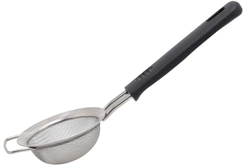 Buckingham Fine Mesh Sieve Strainer Stainless Steel Kitchen Sifter Durable Tea Coffee Flour Strainer with Temperature-Proof Handle No Sharp Edges Anti-Corrosive (8 cm)
