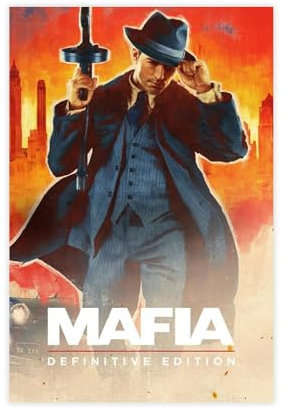 HACERR Mafia Definitive Edition Poster auf Leinwand, Schlafzimmer, Dekoration, Landschaft, Büro, Raumdekoration, Geschenk, 30 x 45 cm