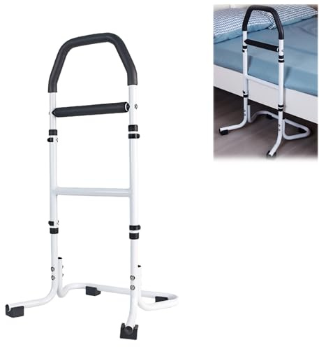 BAKENLON Aufstehhilfe Bett Senioren, Bettgriff Aufstehhilfe Höhenverstellbar, Gehhilfe für Senioren vom Sofa, Bett, Toilette (A)