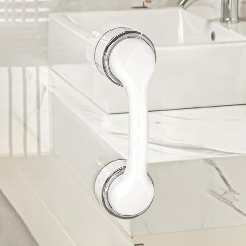 KAFENDA New Strong Suction Cup Handle, Glass Door and Window Handle; Cabinet and Refrigerator Auxiliary Handles, no Need for Drilling Installation, Detachable and Reusable