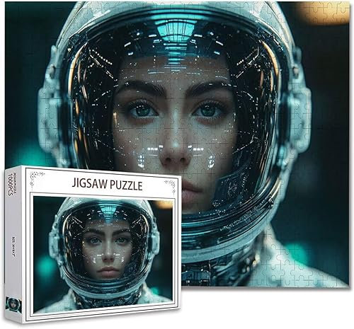Puzzle 5000 Teile Astronaut Puzzle Erwachsene Groß Panorama, Klassische Schwerpuzzle PäDagogisches Spiel Herausforderung Impossible Kunstpuzzle, Compact Box Mit Poster Geschenke für Frauen/MäNner Q-5