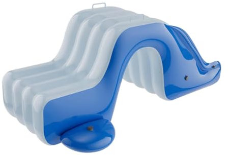 Sharplace Toboggan Gonflable pour Piscine, Jeu d'extérieur Amusant et Portable en PVC, gonflage Facile pour Jardin, Balcon, Piscine Hors, Bleu et Blanc