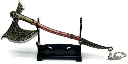 Mini Weapons with Display Stand Metal Craft Keychains