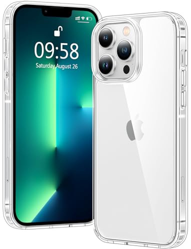 Voyahülle Clear Case for iPhone 13 Pro Max, Ultra Thin, Shockproof TPU Cover, Anti-Yellowing, Crystal Clear, Phone Case for Apple iPhone 13 Pro Max - Clear