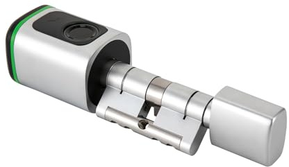 Intelligenter Schließzylinder Elektronisches Türschloss Fingerabdruck Smart Schloss E-Cylinder Fingerprint Türschloss Intelligentes Schloss mit Fingerabdruck, App, Schlüsselkarte, Manueller Schlüssel