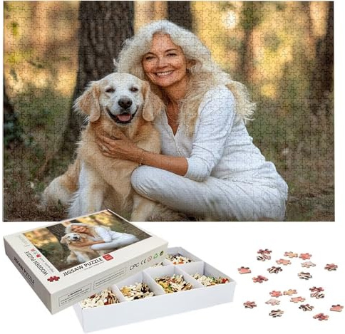 Puzzle Personalisiert mit eigenem Foto 1000/1314/2000/3000/5000 Teile aus Holz Gestalte Dein eigenes Fotopuzzle, Fotopuzzle Freundin Kinder zu Weihnachten Geschenke Valentinstag & Hochzeiten h-3700