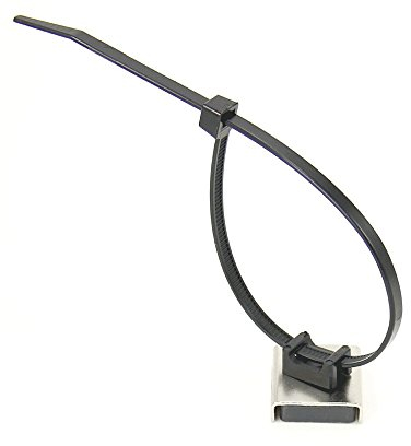 Magnetic Cable Tie Mount at Home, Office, or Classroom - 26 x 23 x 6.3mm Thick - 6.1kg Pull - Pack of 10