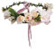 AWAYTR Blumen Stirnband Hochzeit Haarkranz Blume Krone (Rosa)