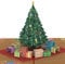 papercrush® Pop-Up Weihnachtskarte Weihnachtsbaum - 3D Weihnachtsgrußkarte mit Tannenbaum & Geschenken für Kinder, Frohe Weihnachten Karte für Ehefrau, Mama & Partnerin, Handgemachtes Weihnachtsbillet