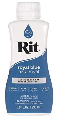 Rit Dye Liquid – Große Auswahl an Farben – 237 ml (Königsblau)