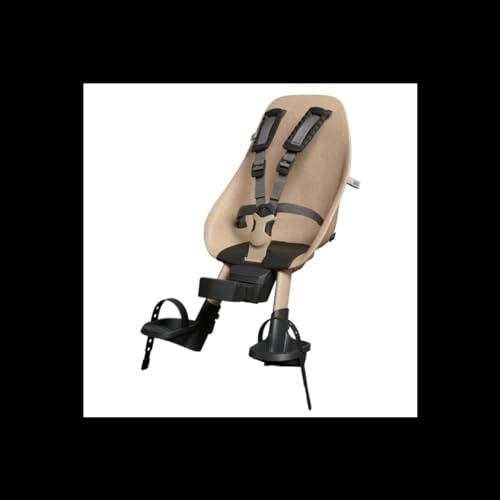 Urban iki Unisex – Erwachsene Front Radfahren, Kindersitz, Oishi Beige + Bincho Black, En storlek
