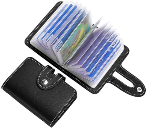 EODKSE étui à Cartes en Cuir, 1 pièce Porte-Carte Homme RFID pour Cartes Bancaires - Étui pour Cartes de Crédit - Pochette pour Cartes Bancaires - Capable de contenir Plusieurs Cartes de crédit