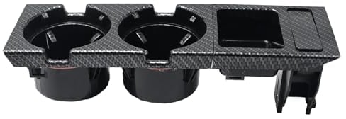 Hoypeyfiy 51168217957 Car Center Console Water Cup Holder Replacement for BMW E46 3 Series Replaces 51168217953 (Carbon Fibre)
