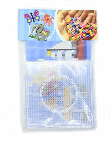 Happy Price Toys Midi 5mm Bügelperlen 16 Quadrate zum zusammenfügen Für Jungen und Mädchen ab 5 Jahren