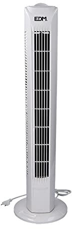 Ventilador de torre blanco, potencia de 45W. Ideal para refrescar tu espacio con su elegante diseño compacto de 21x78 cm. Perfecto para cualquier ambiente.