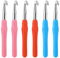 GUTERTOP 6 Stück Häkelnadel 10mm 9mm 8mm, Ergonomische Häkelnadeln, Metall Crochet Hook mit Weichen Griff für Anfänger