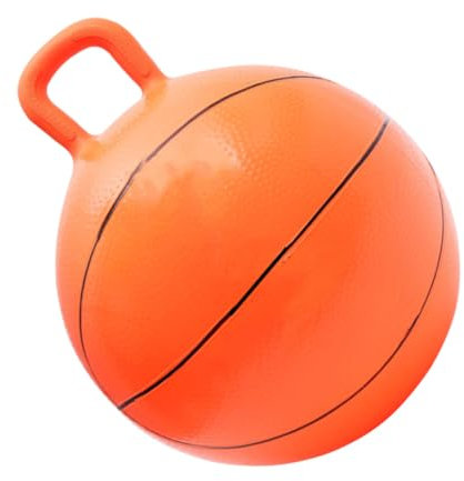 KOMBIUDA 1pc Jumping Croissant Outdoor for Girl Bouncy Ball Jumper Sports Space Balloon Inflator Pump Inflatable Balls Handle Pvc