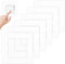 6 Pcs Light Switch Cover Plates Light Switch Surround Socket Surround Plate White Finger Plates for Light Switches for Covering Any Gaps Between Switches Sockets and Walls