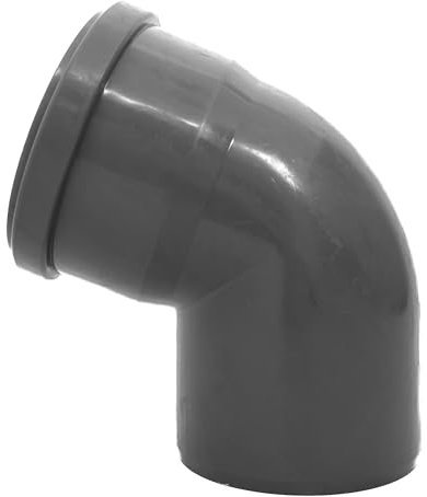 Generisch HT Bogen DN75/30° Grau PP Polypropylen Kunststoff | mit Dichtung | Gummidichtung | Abwasser Installation | Kanalrohrsystem | komplettes HT-System