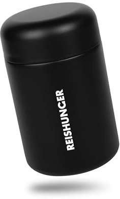 Reishunger Thermobehälter – 600 ml Fassungsvermögen – Thermobehälter mit integriertem Löffel – Hält bis zu 6 Stunden warm oder kalt – Auslaufsicher & perfekt für unterwegs