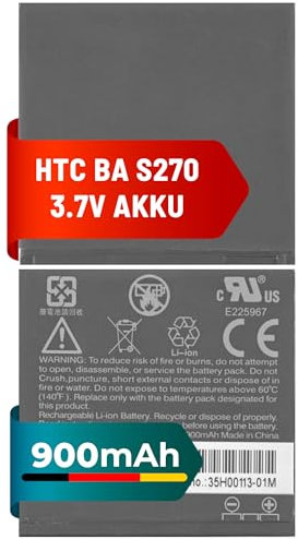 Mpsmobile® HTC Akku für EVO 3D, Sensation, Pyramid, Radar, X515m, Z715e, BG86100, PG86100 – BA S590 | 1730mAh | kompatibel mit HTC EVO 3D