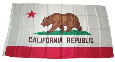 Fahne / Flagge USA - Kalifornien 90 x 150 cm