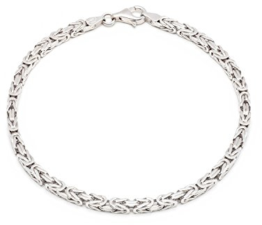 Aurum Jewelry 925 Silberarmband: Königsarmband Silber 3,5mm 19cm - KARH-35-19