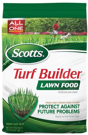 Scotts Turf Builder Lawn Food - Fertilizer for All Grass Types, 5,000 sq. ft., 12.5 lbs.