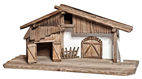 VBS Weihnachtskrippe aus Holz ca. 60x27cm Dekohaus Weihnachten Miniatur basteln schmücken