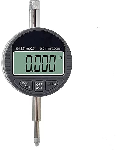 KATSU Digitale Messuhr 0,01 mm/0,0005 DTI Messuhr 0-12,7mm großes LCD Digital Indikator Messgerät Hochpräzise Messwerkzeuge für Labor Werkstatt 401121