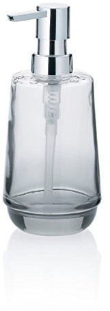 KELA Seifenspender, Grau, 18 cm, Glas