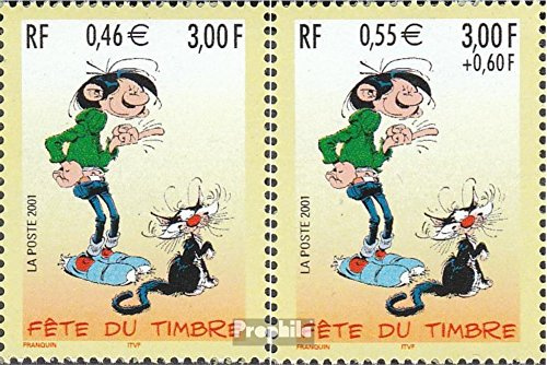 Prophila Collection Frankreich 3510C-3511C (kompl.Ausg.) postfrisch ** MNH 2001 Comicfigur Gaston Lagaffe (Briefmarken für Sammler) Comics