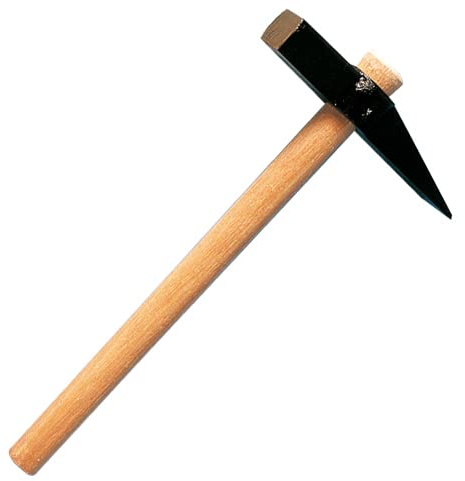 Karl Dahm Rheinischer Maurerhammer Art. Nr. 10220 - HAMMER_MALLET - Holzgriff - Schwarz - 500 Gramm - 2,5 cm dick