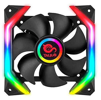 Talius Shield Spectrum Lüfter 12cm Retail Sweep-Effekte Pulse Spirale Doppelring LED Anschluss 6 Pin (1 Fan Shield Spectrum)