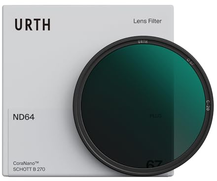 Urth 43 mm Graufilter ND64 (6 Stop) ND Filter (Plus) | 20-lagig nanobeschichtet, HD-Optikglas, Neutraldichte-Belichtungsfilter für Kameraobjektive