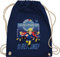 Turnbeutel Rucksack - Feuerwehrmann Sam Tasche - Auf zur Rettung - Unisize - Navy Blau - beutel kinder gym bag baumwolle stoff kordel baumwoll kordelzug turnen turn feuerwehrtasche der feuerwehr