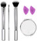 Real Techniques Poppin Perfection and Sponge Make-Up Brush Set with Compact Mirror, 4087