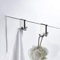 Henghao Double Hooks for Glass Shower Door, Towel Hooks Over The Bathroom Glass Wall 0.31-0.39in, Stainless Steel, Brushed Nickel,2 Pack.