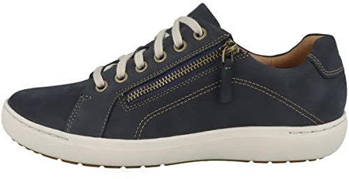 Clarks Nalle Lace, Zapatillas de Gimnasia Mujer, Navy Nubuck, 35.5 EU
