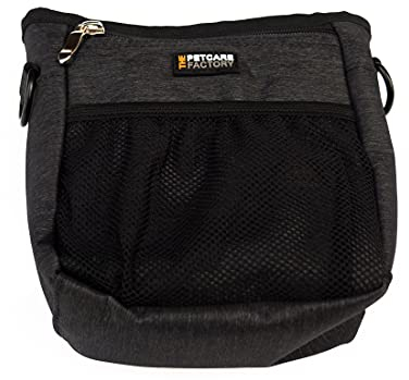 The Pooch Wanderbin, hygienische und diskrete Hundekot-Tragetasche mit zwei Fächern und Befestigungsmöglichkeiten