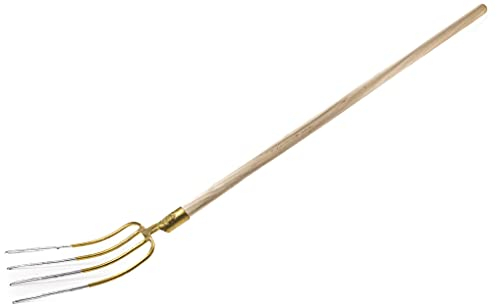 KOTARBAU® Fourche en acier à 4 dents pour travaux de jardinage