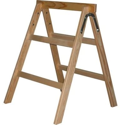 Kühnel Profi Tapezierbock aus Nadelholz Ideal für Maler, Dekorateure und andere Fachleute, Natur, Maße: ca.H82 x B64 cm T62