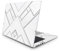 Sticker Master Olygonal White Text Laptop Vinyl Sticker Skin Cover 13 14 15 Inch Notebook Decal for MacBook Asus Acer Hp Lenovo Huawei Dell Ms Toshiba 15.6 inch (38x27 cm)