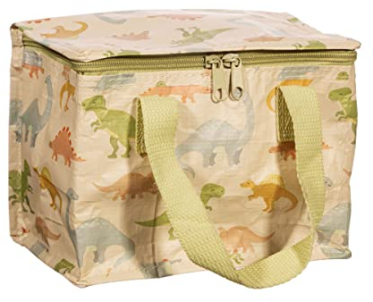 Sass & Belle Desert Dino Lunchtasche - Grün, Tierdruck, Insulated, Modern, Unisex, 0.06 kg, Reißverschluss, Tasche, Lunchbox