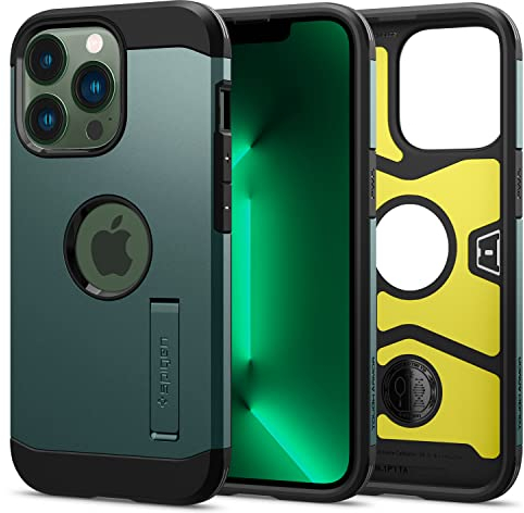 Spigen Tough Armor Case Compatible with iPhone 13 Pro - Midnight Green