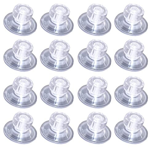 JUTTAUTO Caravan Limpets 16 Pack Glass Suction Cup 45mm Heavy Duty PVC Sucker Pad for T5 RV Van Camper Side Canopy Awning Fixing Motorhome Hung Organizer Home Kitchen Bathroom